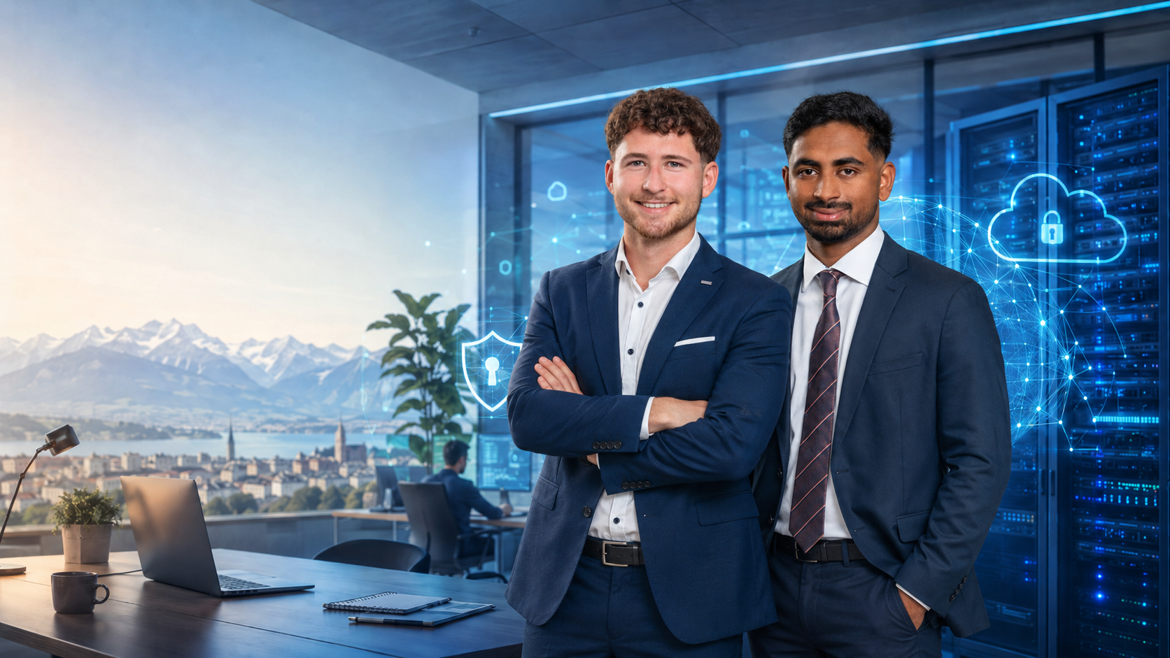 Zwei Junge übernehmen ein IT-Unternehmen